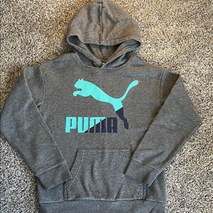 Puma boys grey hoodie sweatshirt